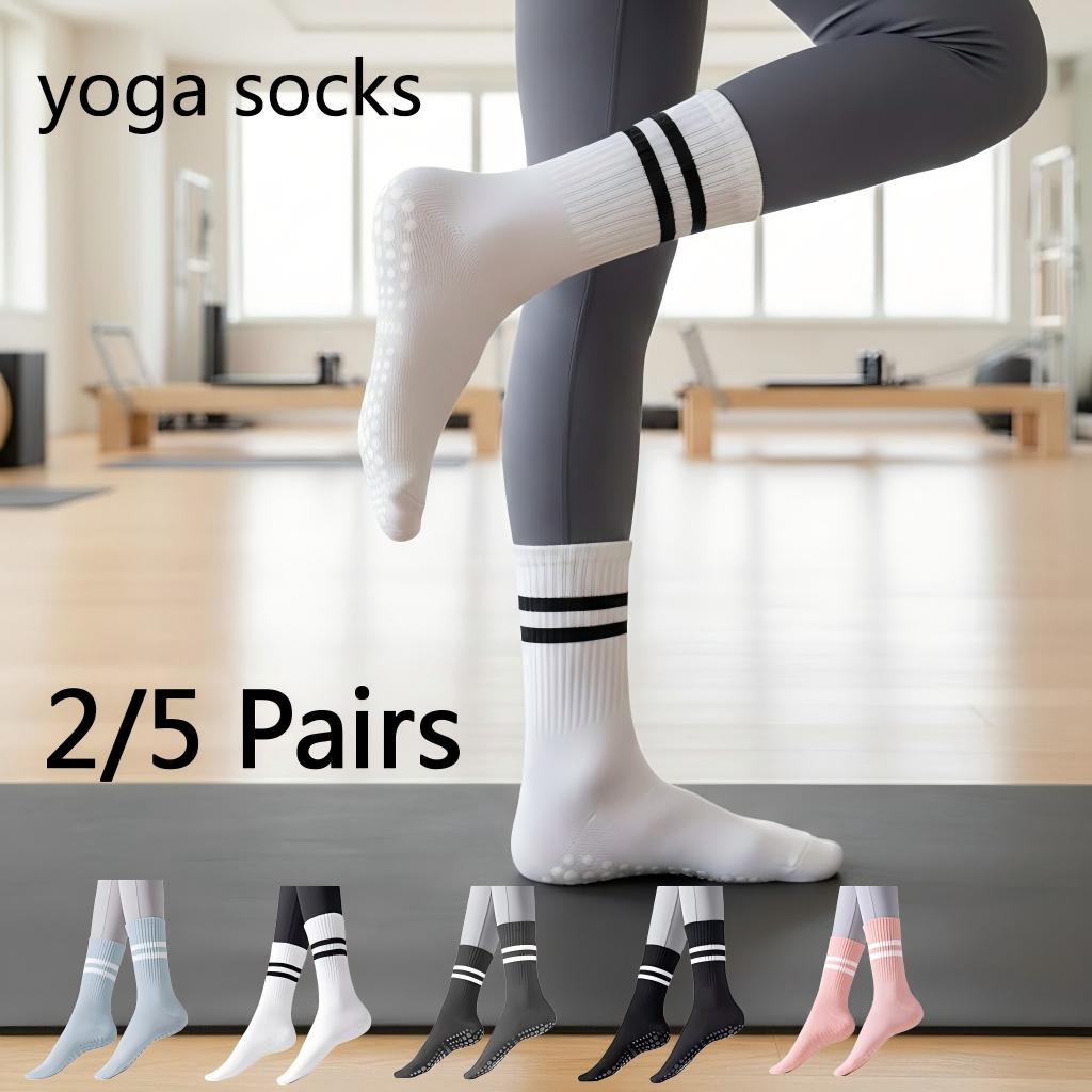 Pilates Yoga Fitness - Women Non Slip Yoga Socks, Grippy