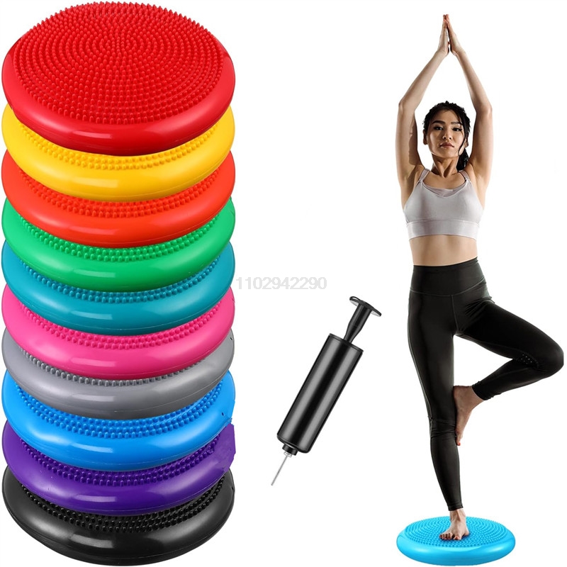 Exercise Disc Inflatable - 13.5in / 34cm Inflated Wobble Cushion