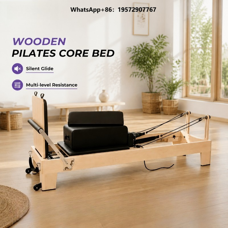 Pilates And Yoga Studio - Commercial White Maple Pilates Reformer Professional