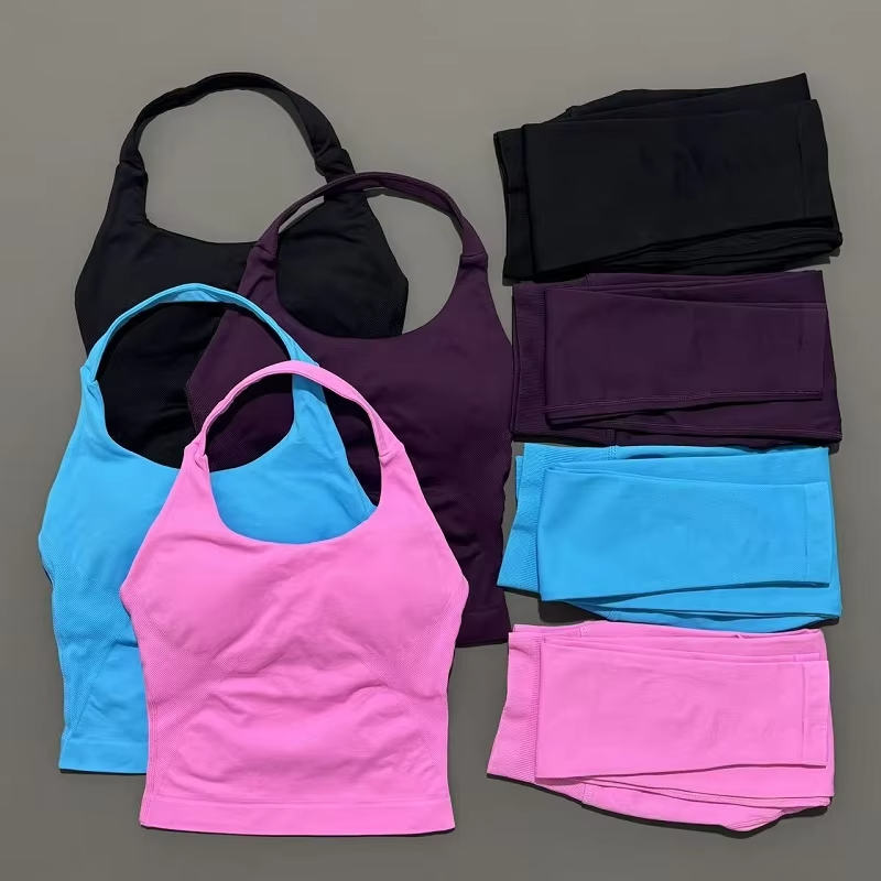 Pilates Yoga Equipment - 2 Pieces Sportswear Women Yoga Set