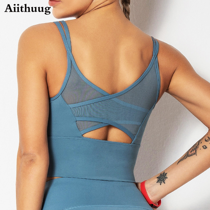 Yoga Strap Cotton - Aiithuug Yoga Bras Fitness Shirts Running