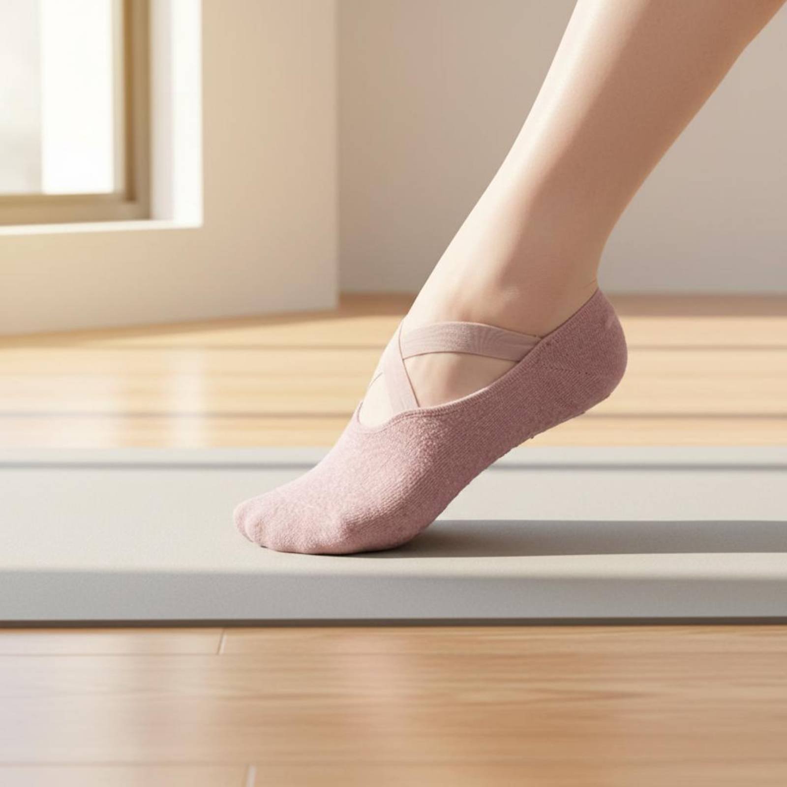 Pilates And Yoga Studio - Non Slip Fitness Socks Breathable Non-Slip