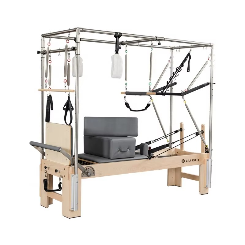 Pilates And Yoga Combined - Factory Wood Pilates Reformer, Full Trapeze