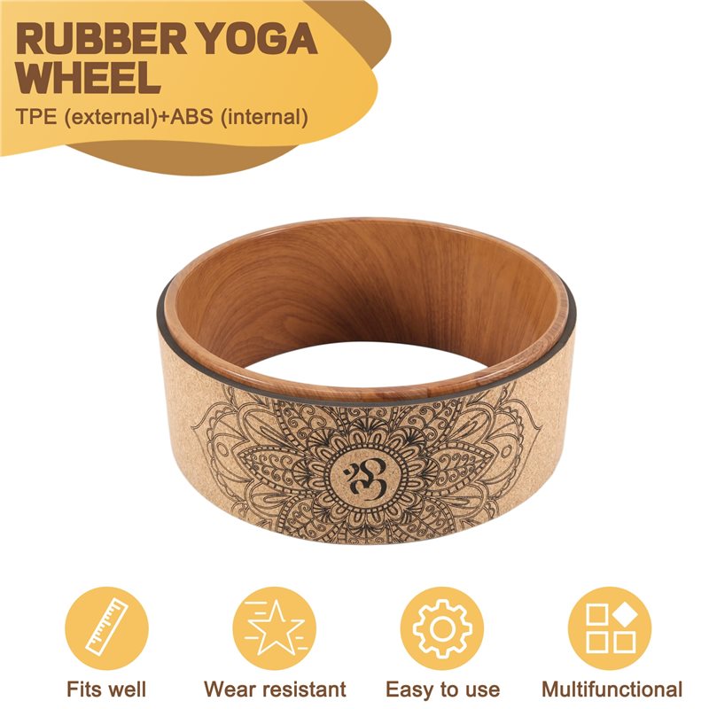 A65G-Cork Yoga Wheel For Yoga  - Yoga Wheel Dharma ulasan dan harga
