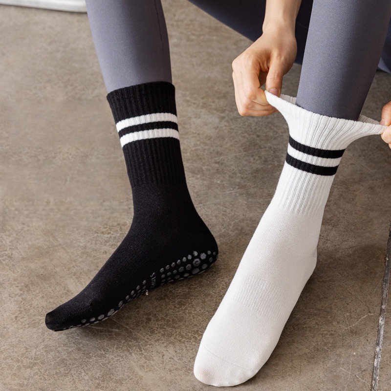 Women Non Slip Yoga Socks, Gri - Pilates Yoga Fitness ulasan dan harga