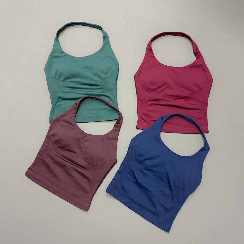 Women Halter Neck Sports Top S - Yoga Strap Cotton ulasan dan harga