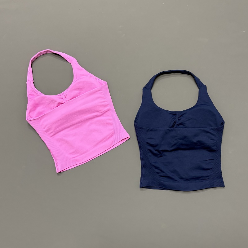 Women Halter Neck Sports Top S - Yoga Strap Cotton ulasan dan harga
