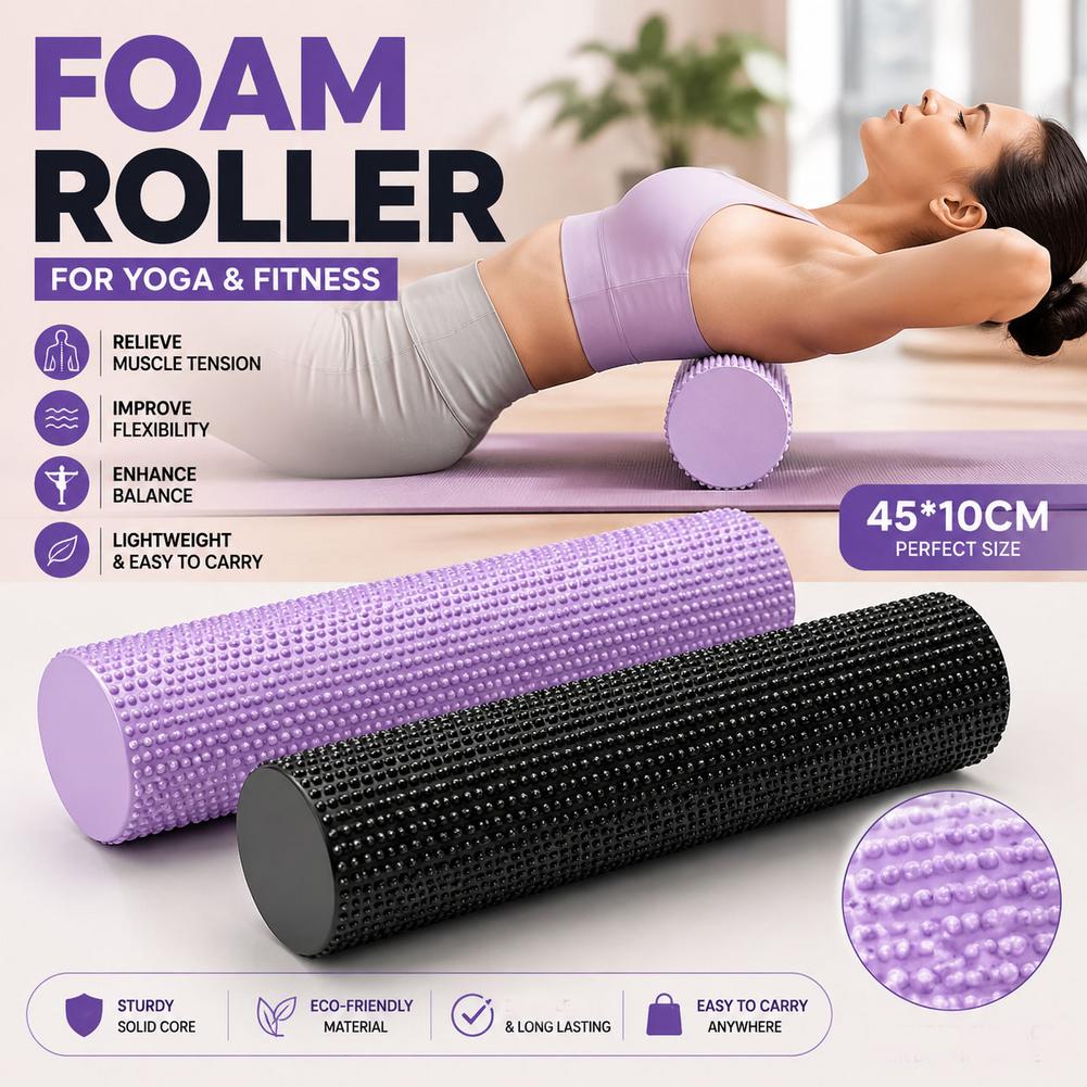 Yoga Foam Roller EVA High Dens - Pilates Yoga Equipment ulasan dan harga