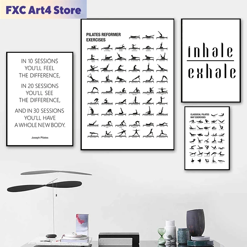 Frameless Pilates Workout Char - Pilates Yoga Fitness ulasan dan harga