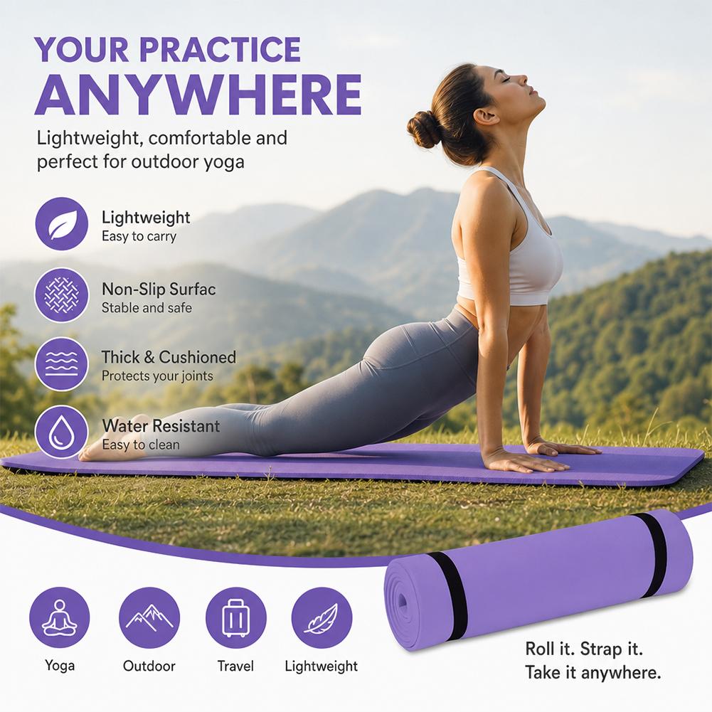 1/2Pcs Thick Yoga Mat Anti-ski - Pilates Yoga Shoes ulasan dan harga