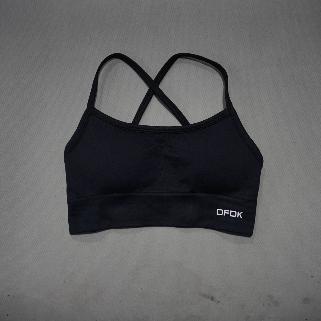 DFDK Ribbed Seamless Cross Bac - Yoga Strap Cotton ulasan dan harga