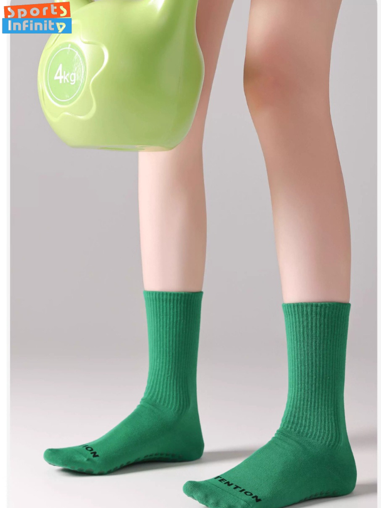 Solid Color Yoga Socks Anti Sl - Pilates Yoga Fitness ulasan dan harga